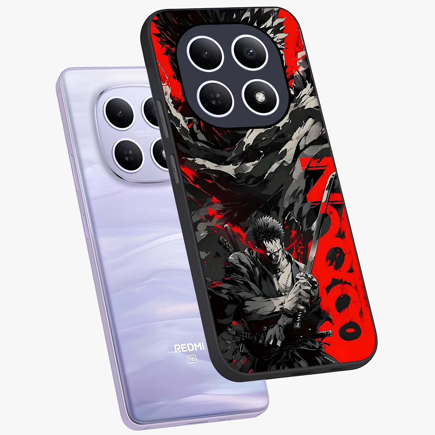 Demon Sword Resolve Glass Case displayed in angled mockup highlighting powerful demon sword illustration with dark fantasy aesthetic.