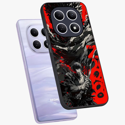 Demon Sword Resolve Glass Case displayed in angled mockup highlighting powerful demon sword illustration with dark fantasy aesthetic.