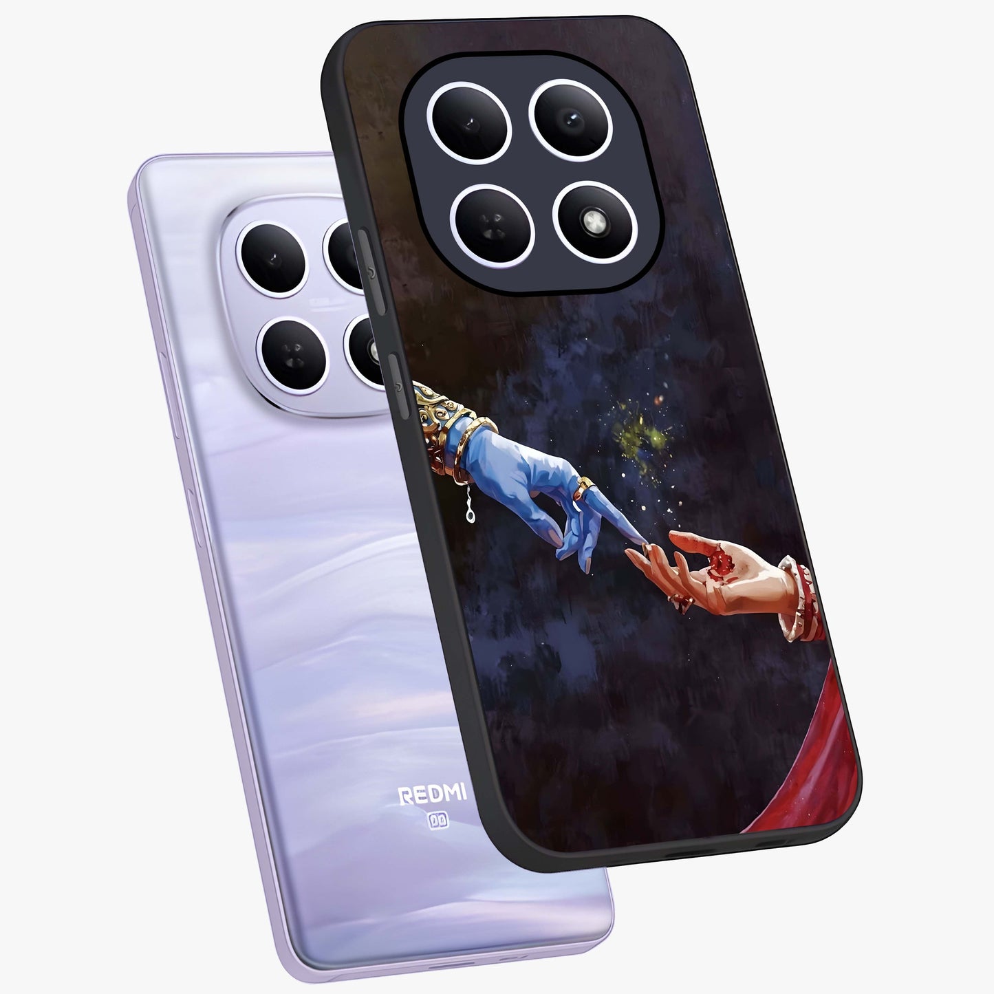 Divine Touch Eternal Glass Case displayed in angled mockup highlighting elegant divine inspired design with calm aesthetic style.