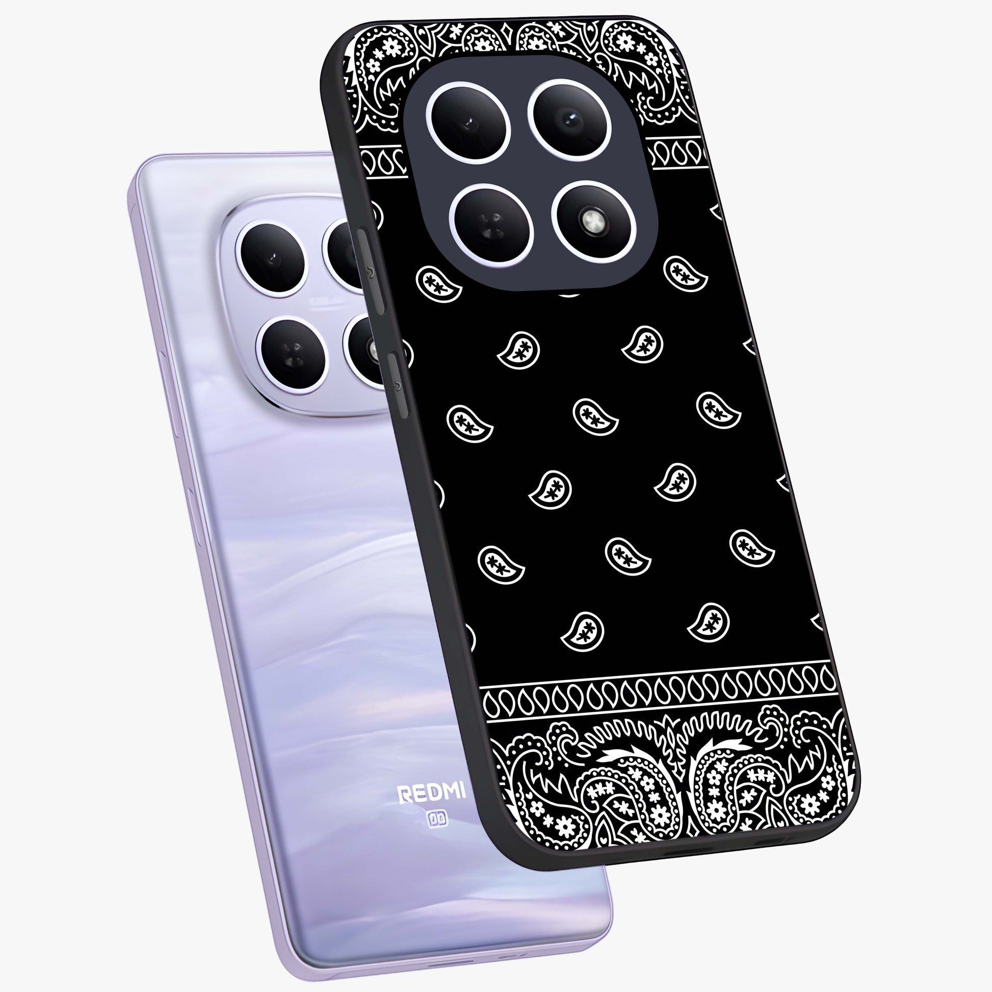Retro Rebel Threads Glass Case displayed in angled mockup highlighting retro inspired graphic design with rebellious aesthetic.