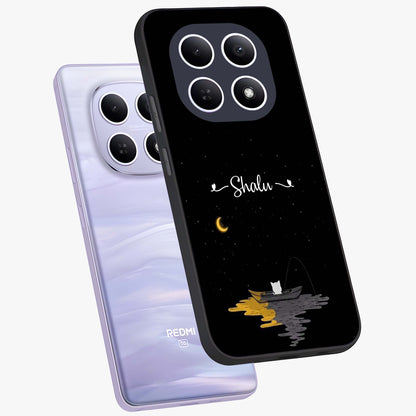 Silent Night Row Glass Case displayed in angled mockup highlighting peaceful evening design with dreamy night aesthetic.