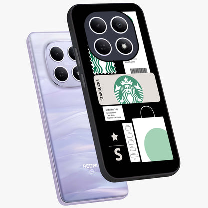Starbucks Mocha Glass Case displayed in angled mockup highlighting stylish mocha themed design with cozy café aesthetic.