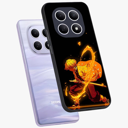 Thunder Flame Execution Glass Case displayed in angled mockup highlighting dramatic fire themed design with intense fantasy aesthetic.