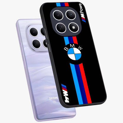 Turbo BMW Beast Glass Case displayed in angled mockup highlighting sleek racing car design with bold automotive aesthetic.