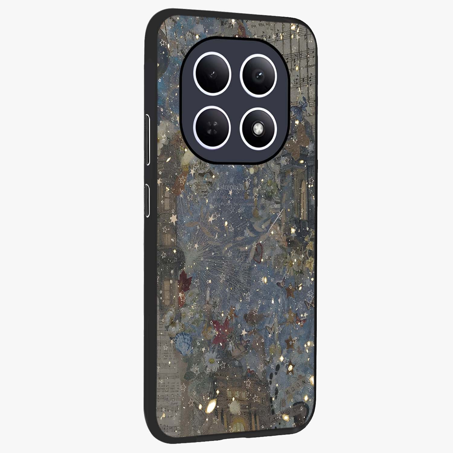 Aesthetic Astrolophia Glass Case upright view showcasing soft aesthetic theme with stylish modern look.