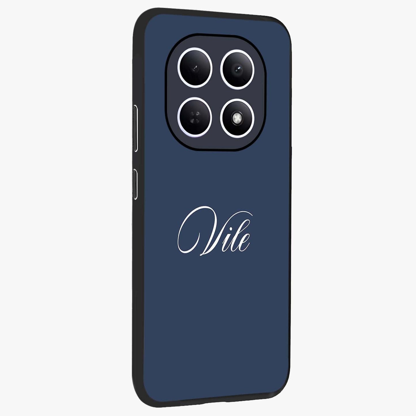 Blue Vintage Floral Pattern Glass Case displayed in angled mockup highlighting classic blue floral pattern and retro aesthetic design.