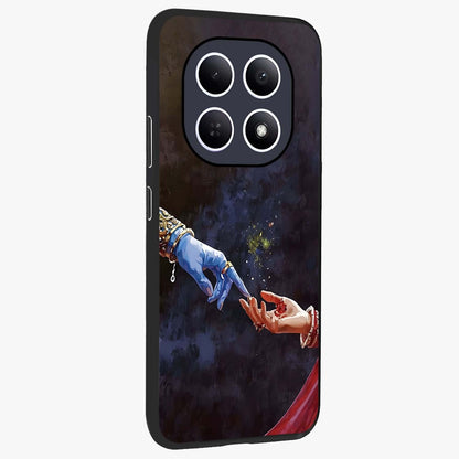 Divine Touch Eternal Glass Case upright view showcasing peaceful spiritual artwork with eternal divine theme.