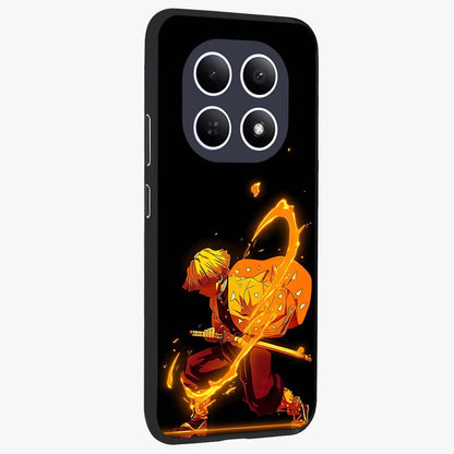 Thunder Flame Execution Glass Case upright view showcasing explosive flame artwork with dynamic action theme.