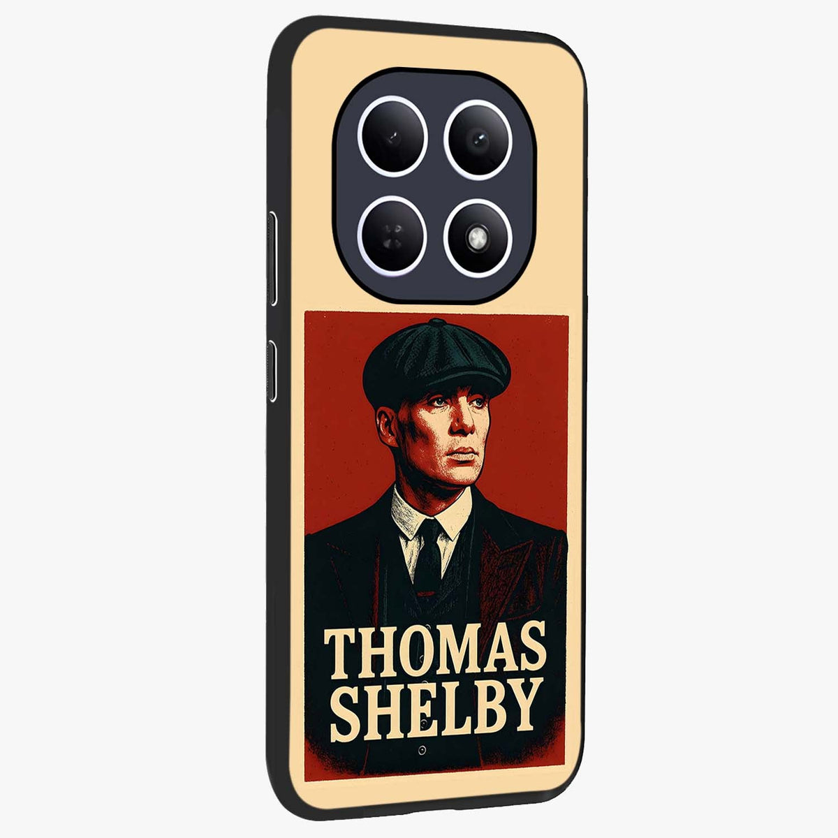 Vintage Mafia Authority Glass Case upright view showcasing dramatic vintage artwork with iconic authority theme.