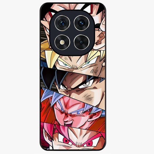 Anime Character Glass Case showing flat back view with vibrant anime artwork and glossy glass finish.