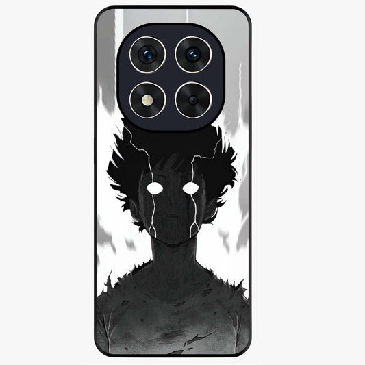 Awakened Inner Rage Glass Case showing flat back view with intense artistic artwork and glossy glass finish.