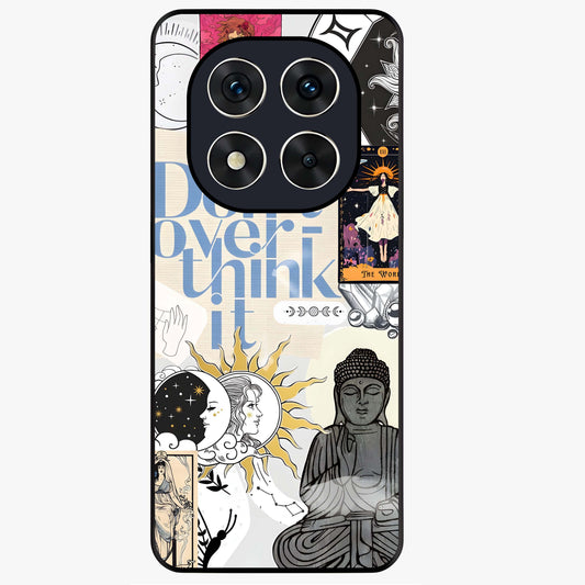 Ethereal Thoughts Glass Case showing flat back view with dreamy artistic artwork and glossy glass finish.