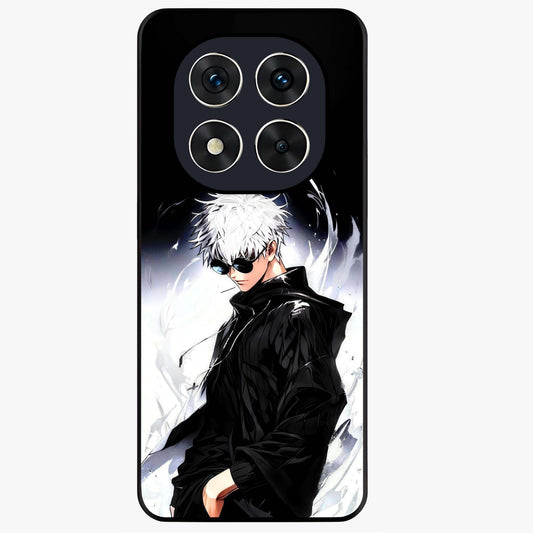 Limitless Shadow King Glass Case showing flat back view with powerful shadow warrior artwork and glossy glass finish.