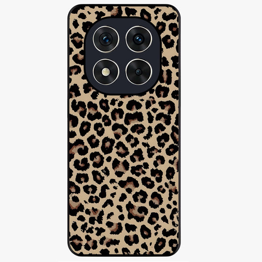 Savage Chic Pattern Glass Case showing flat back view with stylish patterned artwork and glossy glass finish.