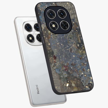 Aesthetic Astrolophia Glass Case displayed in angled mockup highlighting artistic aesthetic elements and smooth glass surface.