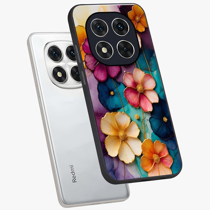 Artlyn Grace Flower Pattern Glass Case displayed in angled mockup highlighting delicate flower pattern design and smooth glass surface.
