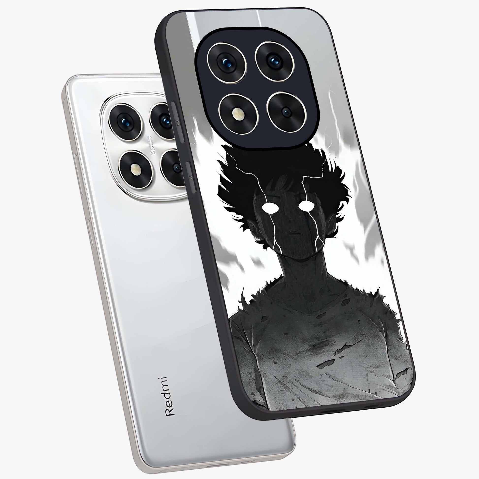 Awakened Inner Rage Glass Case displayed in angled mockup highlighting powerful graphic design and bold artistic theme.