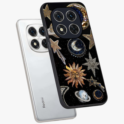 Celestial Gem Constellations Glass Case displayed in angled mockup highlighting gemstone inspired constellation design.