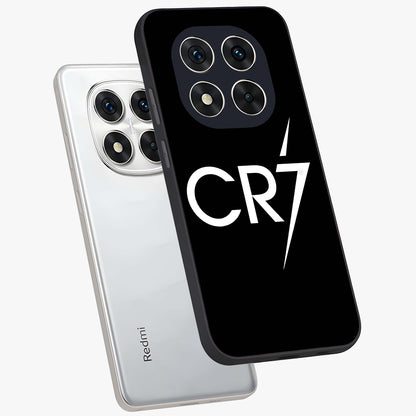 Cr7 Elite Strike Glass Case displayed in angled mockup highlighting powerful sports graphic with bold athletic theme.