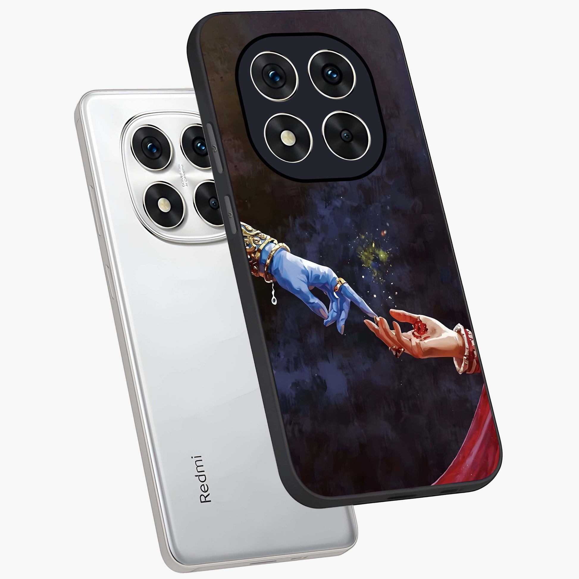 Divine Touch Eternal Glass Case displayed in angled mockup highlighting elegant divine inspired design with calm aesthetic style.