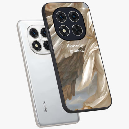 Divine Winged Grace Glass Case displayed in angled mockup highlighting graceful wing design with divine aesthetic style.