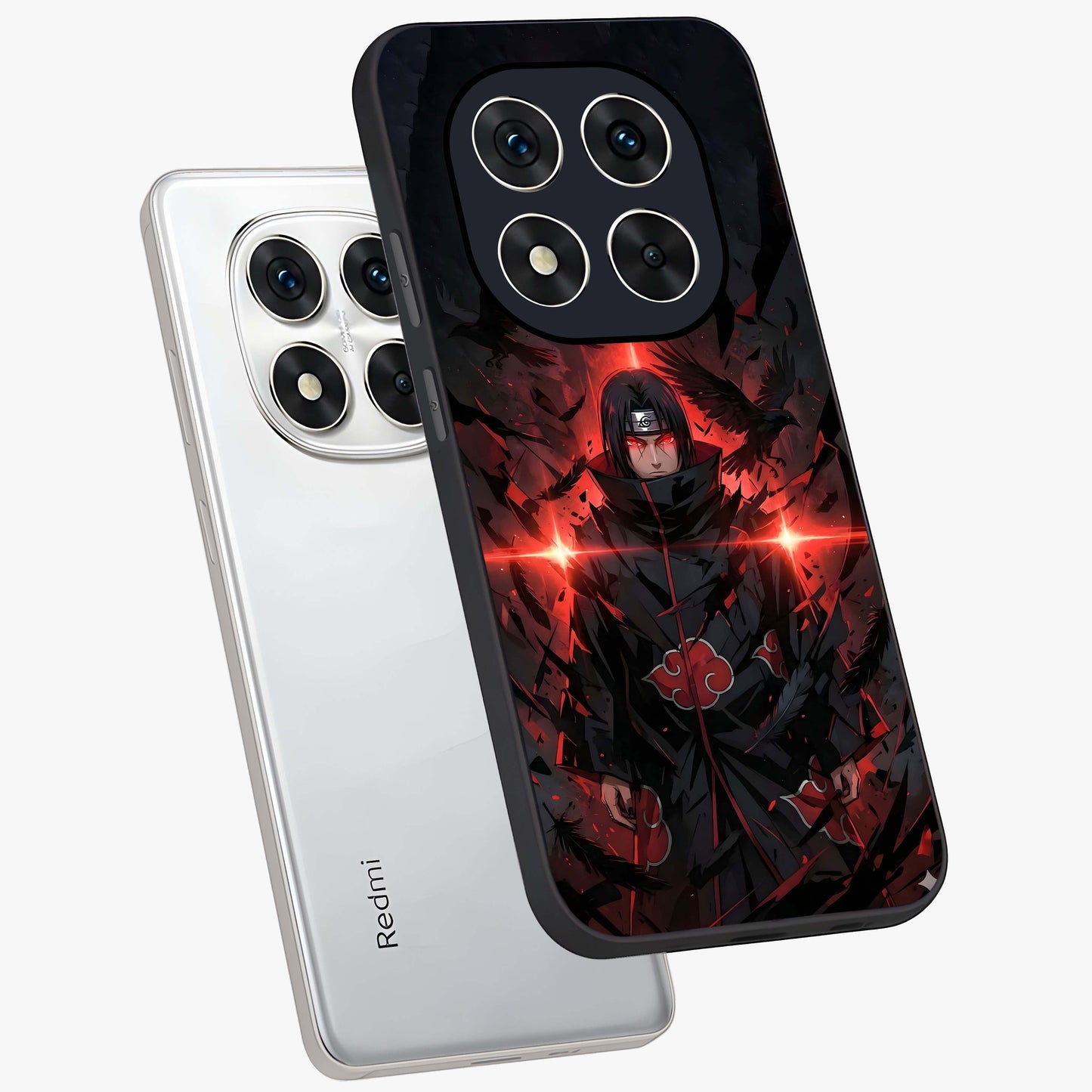 Focused Blade Discipline Glass Case displayed in angled mockup highlighting clean minimal text artwork with modern aesthetic style.