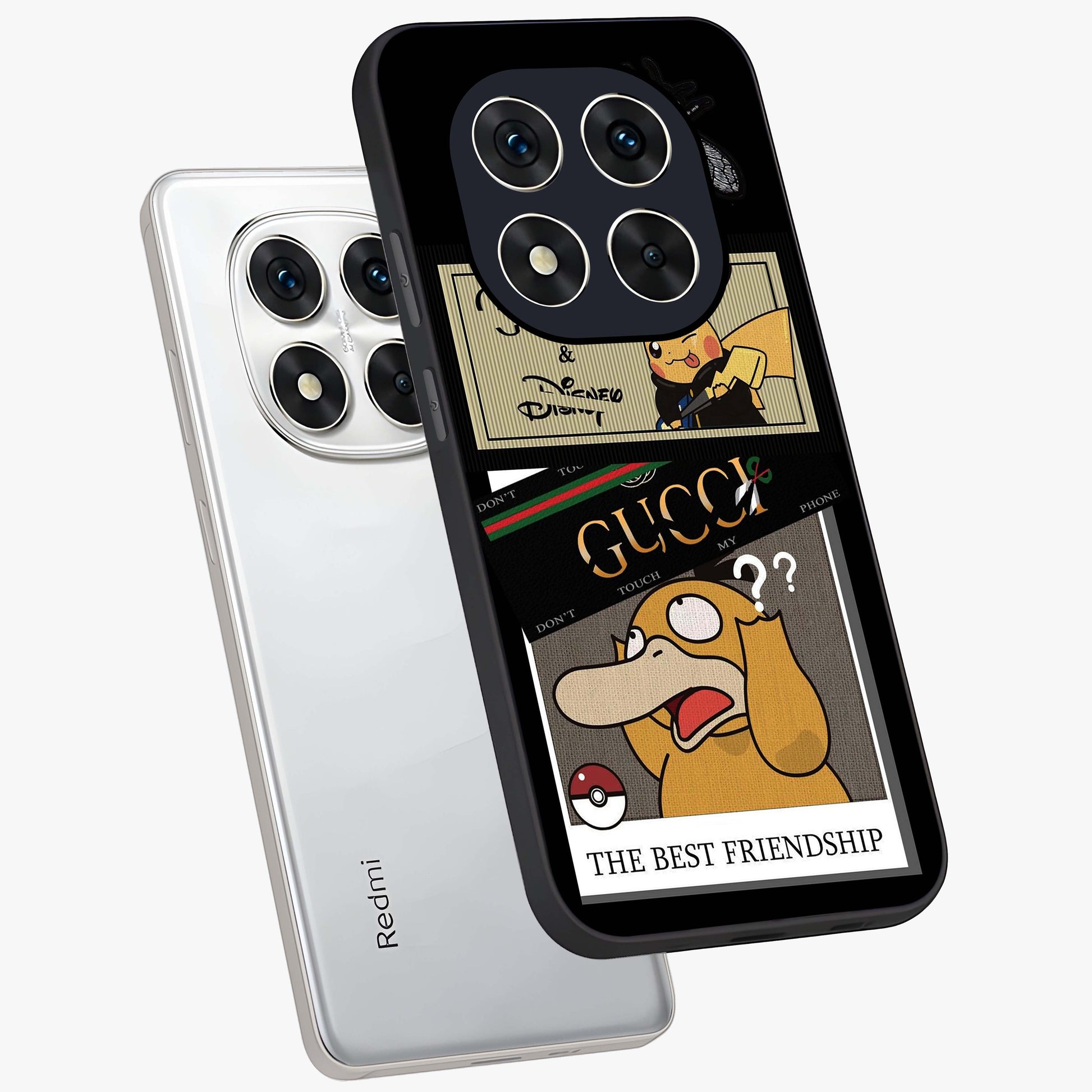Gucci Play Mashup Glass Case displayed in angled mockup highlighting stylish fashion mashup design with bold aesthetic.