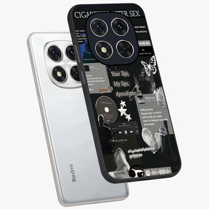 Midnight Love Echo Glass Case displayed in angled mockup highlighting elegant love inspired design with deep aesthetic style.