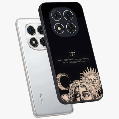 Mystic Victory Aura Glass Case displayed in angled mockup highlighting energetic aura design with bold mystical aesthetic.