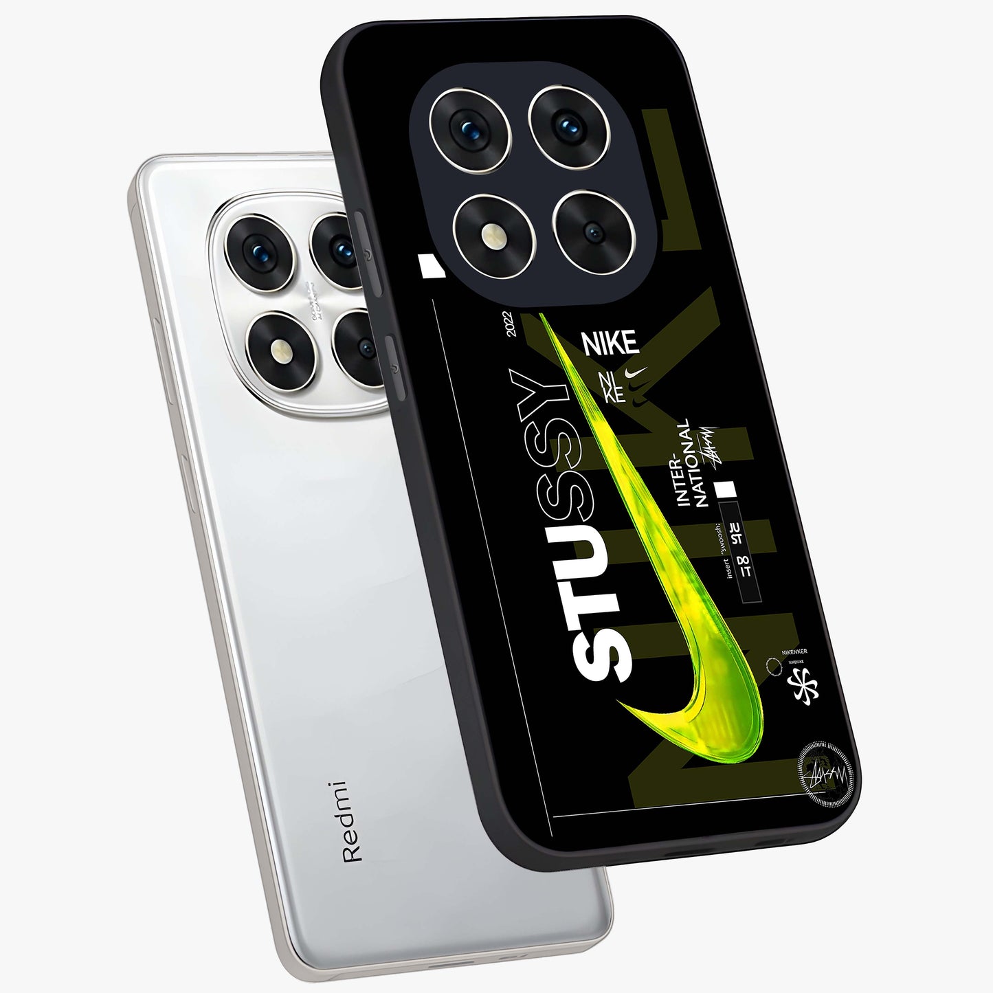 Neon Street Edition Glass Case displayed in angled mockup highlighting vibrant urban design with bold street aesthetic.