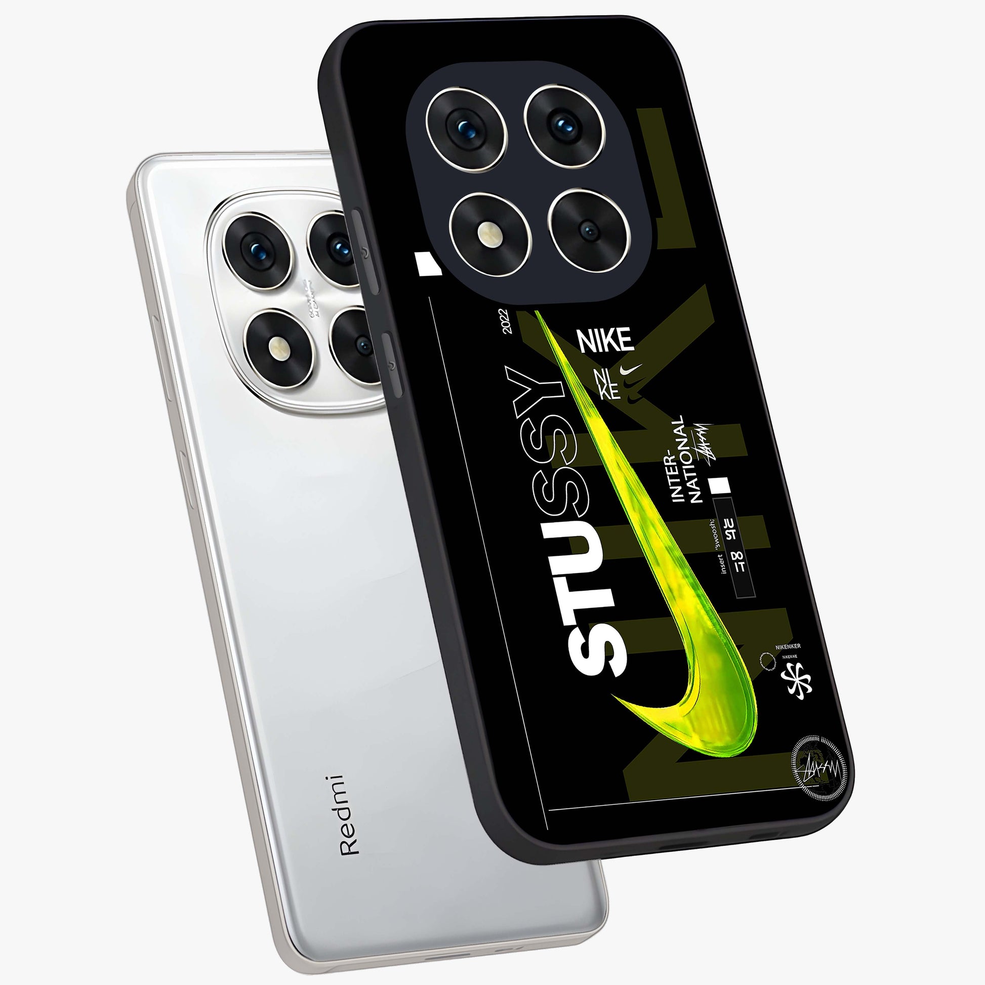 Neon Street Edition Glass Case displayed in angled mockup highlighting vibrant urban design with bold street aesthetic.