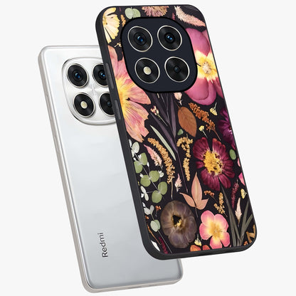 Petal Dream Tapestry Glass Case displayed in angled mockup highlighting decorative petal pattern with elegant botanical aesthetic.