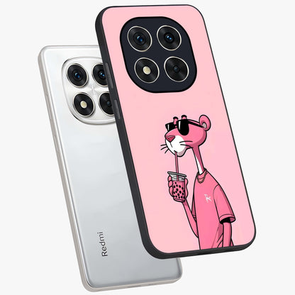 Pink Panther Glass Case displayed in angled mockup highlighting playful cartoon character design with vibrant pink aesthetic.