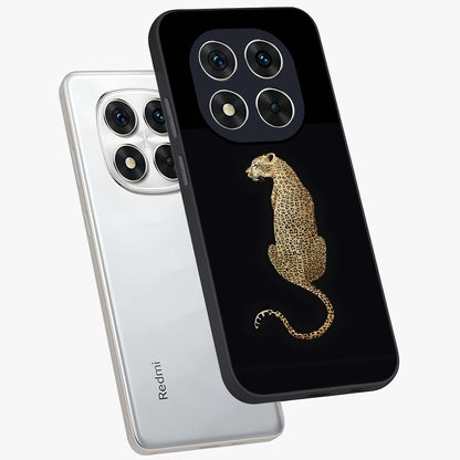 Regal Leopard Glass Case displayed in angled mockup highlighting powerful animal illustration with stylish wild aesthetic.