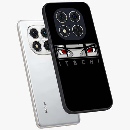 Scarlet Gaze Dominance Glass Case displayed in angled mockup highlighting intense visual design with bold scarlet aesthetic.