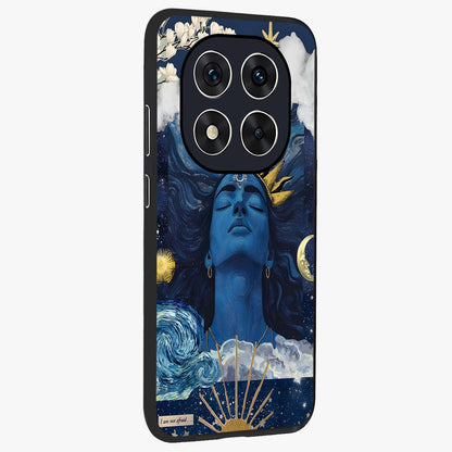 Aesthetic Lord Shiva Glass Case upright view showcasing powerful Lord Shiva artwork with devotional theme.