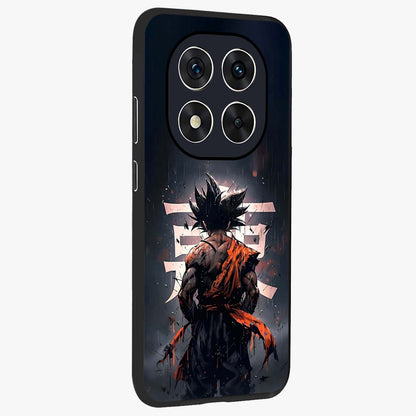Dark Warrior In Rain Glass Case upright view showcasing powerful rainy battle scene with intense cinematic style.