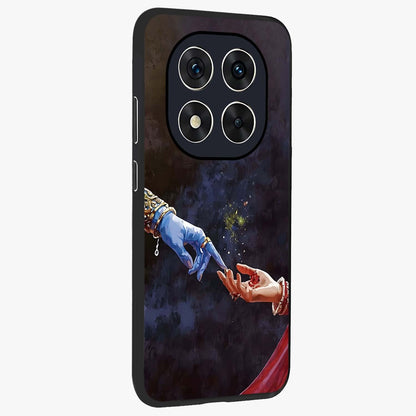Divine Touch Eternal Glass Case upright view showcasing peaceful spiritual artwork with eternal divine theme.