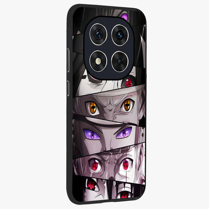 Eyes of Destiny Glass Case upright view showcasing symbolic eye artwork with dramatic artistic theme.