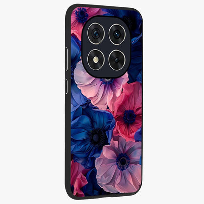 Flower Paper Art Pattern Glass Case upright view showcasing decorative paper floral artwork with creative craft style.