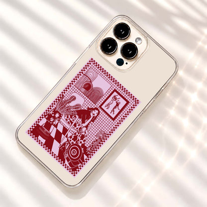 Retro Girl Aesthetic Clear Silicon Cover