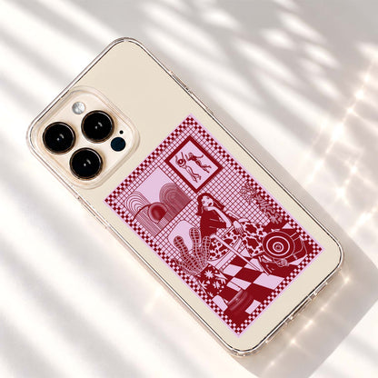 Retro Girl Aesthetic Clear Silicon Cover