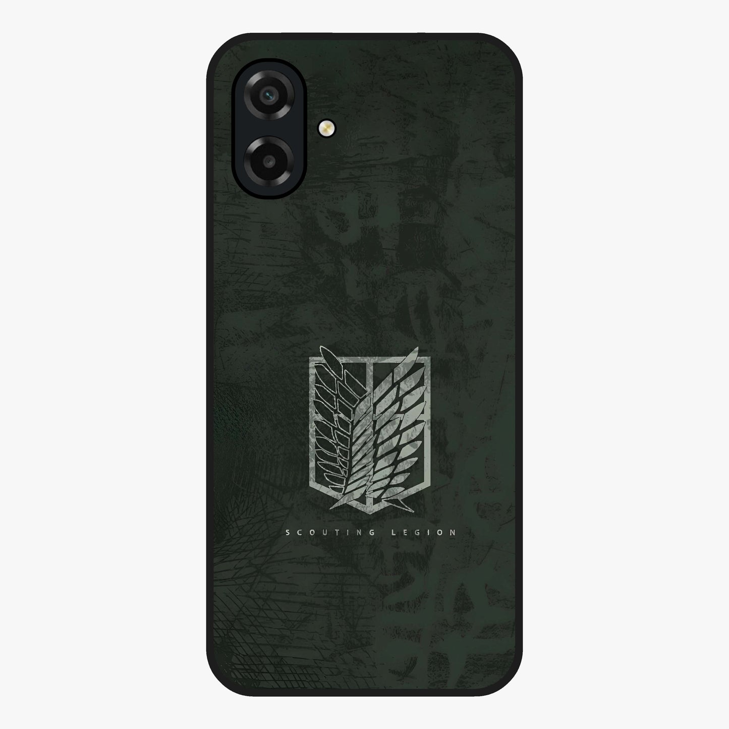 Wings Of Freedom Glass Case showing flat back view with symbolic wings artwork and glossy glass finish.