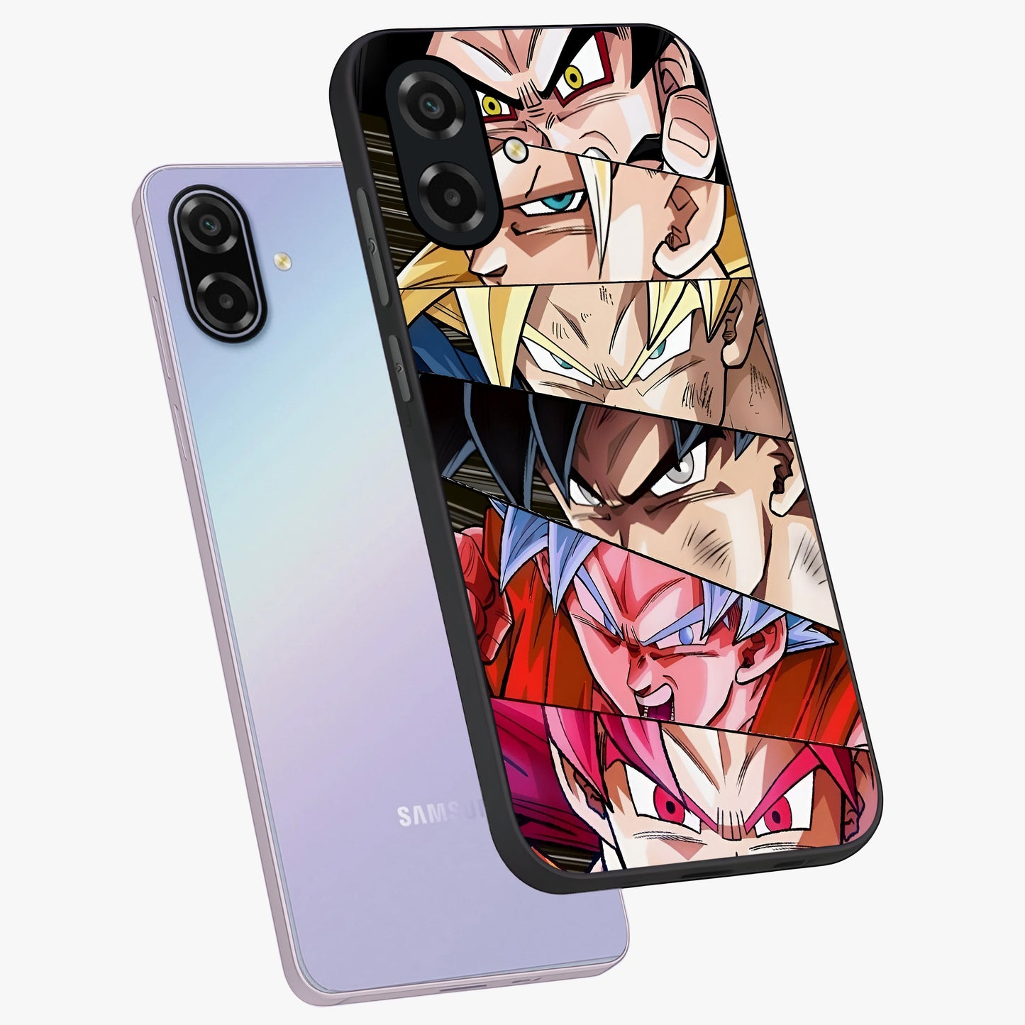 Anime Character Glass Case displayed in angled mockup highlighting colorful anime character illustration.