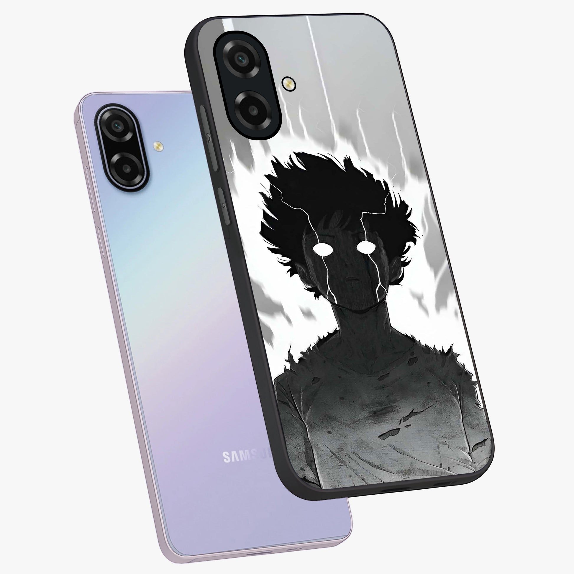 Awakened Inner Rage Glass Case displayed in angled mockup highlighting powerful graphic design and bold artistic theme.