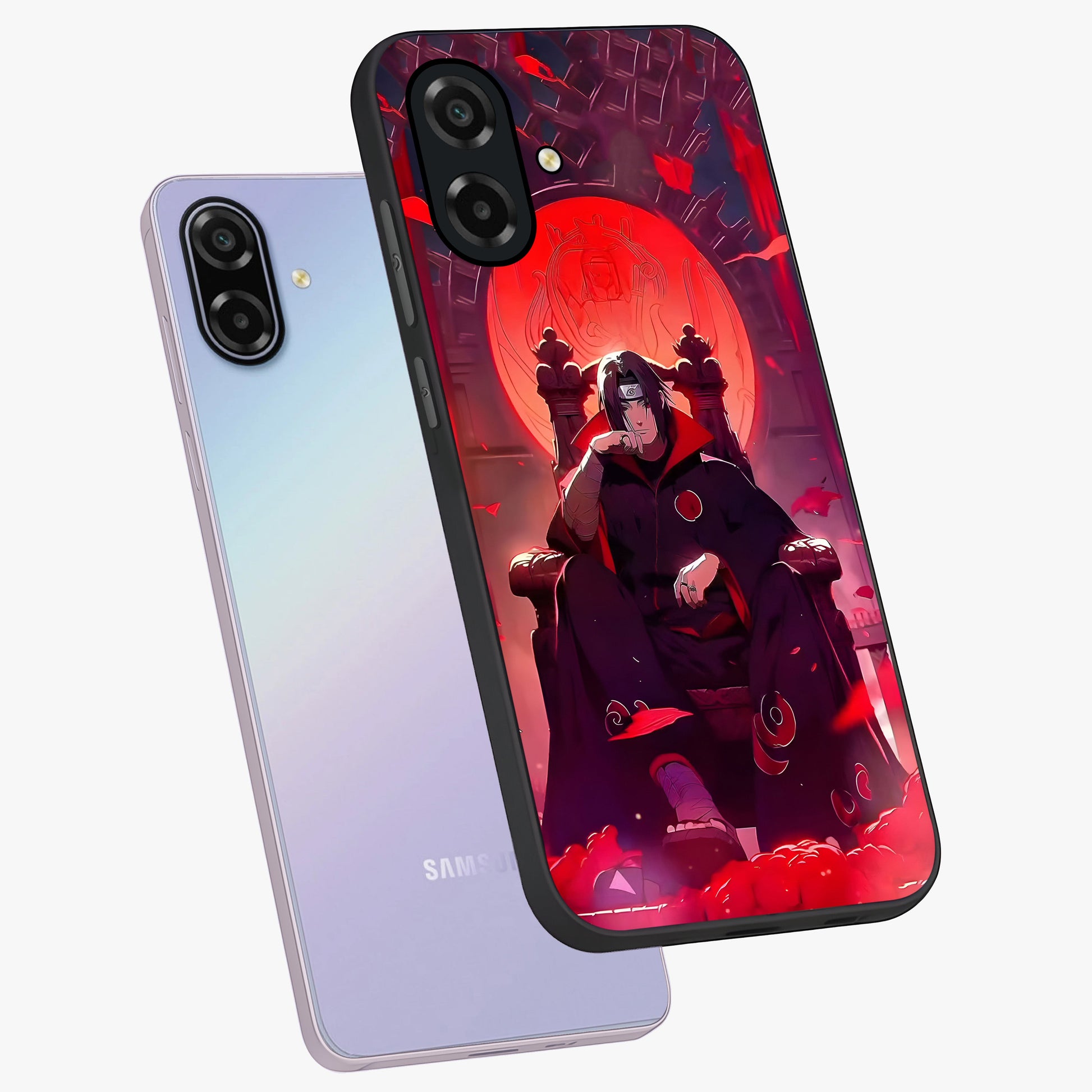 Blood Moon Sovereign Glass Case displayed in angled mockup highlighting dark celestial moon design and dramatic theme.