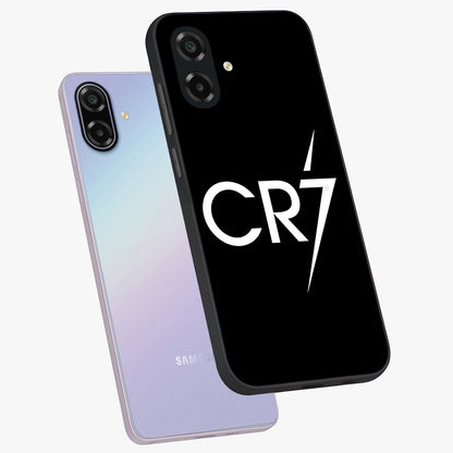 Cr7 Elite Strike Glass Case displayed in angled mockup highlighting powerful sports graphic with bold athletic theme.