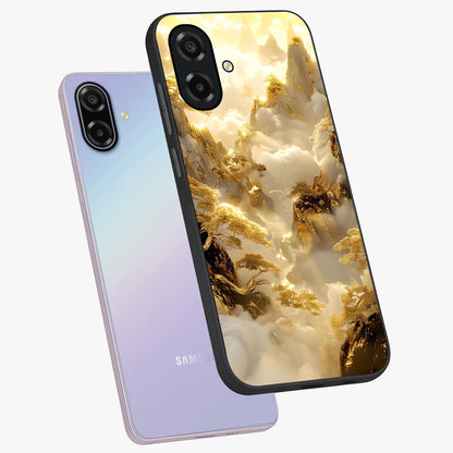 Gates Of Illumination Glass Case displayed in angled mockup highlighting radiant portal inspired design with fantasy aesthetic.