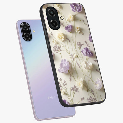 Lilac Breeze Harmony Glass Case displayed in angled mockup highlighting calm lilac breeze design with soothing aesthetic style.