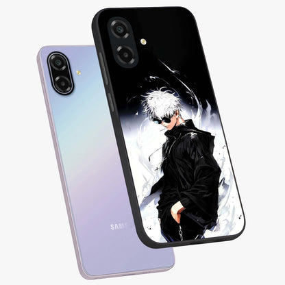 Limitless Shadow King Glass Case displayed in angled mockup highlighting dramatic dark hero design with intense aesthetic.